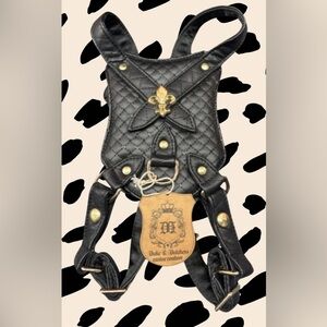 Black Sparkle Harness - Luxury and Style for Your Beloved Pet size Large